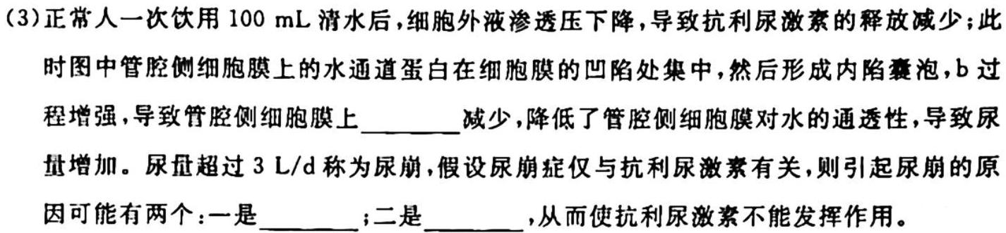 贵阳第一中学2024届高考适应性月考卷(二)生物试卷答案