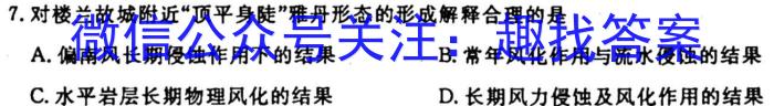 [国考1号5]第5套 2024届高三阶段性考试(二)地.理