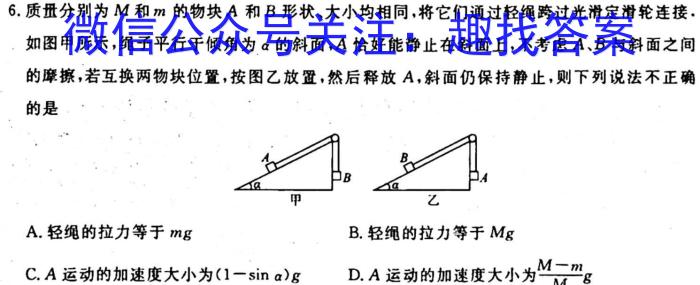 安徽省2023-2024学年八年级万友名校大联考教学评价一物理`