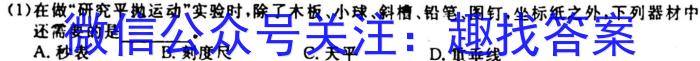 山西省2023-2024学年高三上学期10月月考l物理