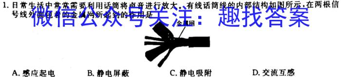 安徽省2025届八年级G5联动教研第一次阶段性调研q物理