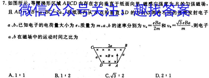 2024届全国名校高三单元检测示范卷(二)h物理