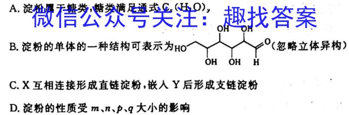 3安徽省2024届皖南八校高三第一次联考(HD)化学