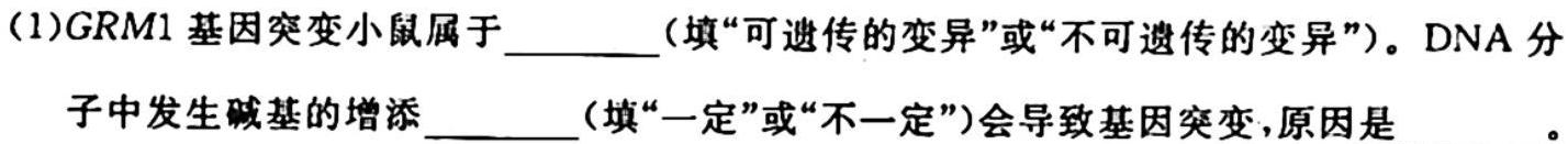 江西省八年级2023-2024学年新课标闯关卷（十三）JX生物试卷答案