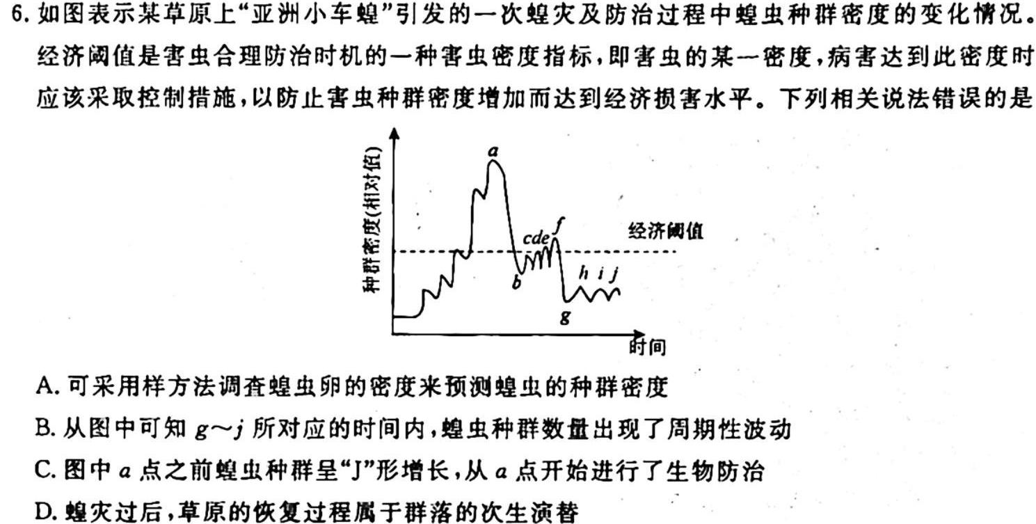 2024届炎德英才大联考雅礼中学高三月考试卷(2)生物学试题答案