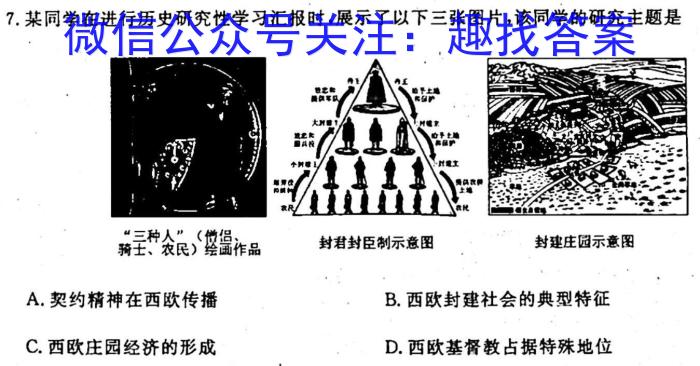 2024届辽宁省高三试卷10月联考(24-55C)历史