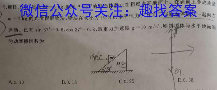 湖南省2024届高三年级上学期期中联考（11月）l物理