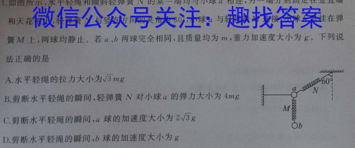 江苏省2023年秋学期高二阶段测试物理`