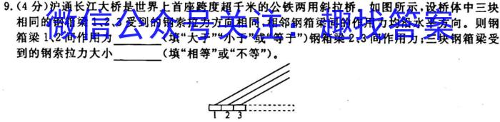 衡水金卷 2024届高三年级10月份大联考(新教材)物理`