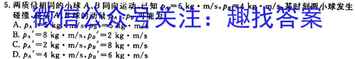 辽宁省2023-2024学年高一年级10月联考l物理