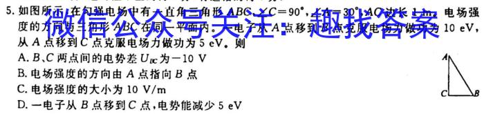 安徽省2023-2024学年七年级上学期教学质量调研一h物理