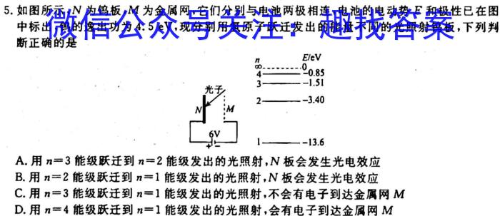 内蒙古2023-2024学年高二年级上学期10月联考l物理