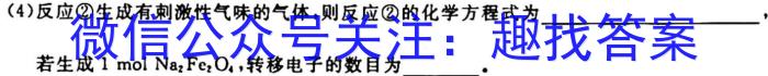 12024年普通高等学校全国统一模拟招生考试 高三10月联考(新未来)化学