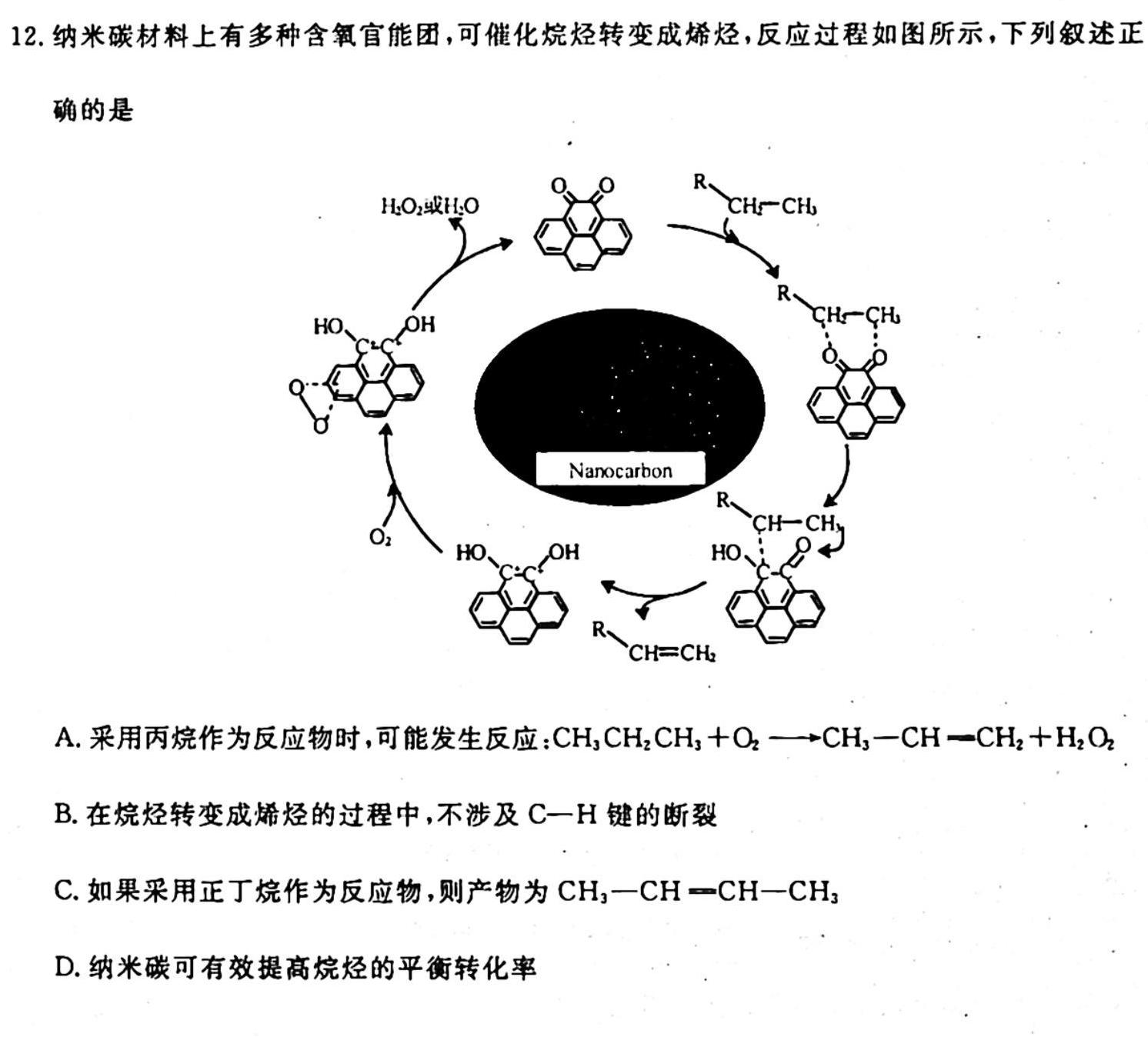 12024年衡水金卷先享题高三一轮复习夯基卷(安徽专版)二化学试卷答案