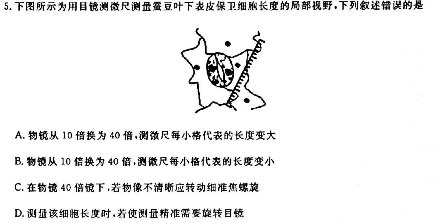 牡丹江二中2023-2024学年第一学期高二第一次月考(9025B)生物试卷答案