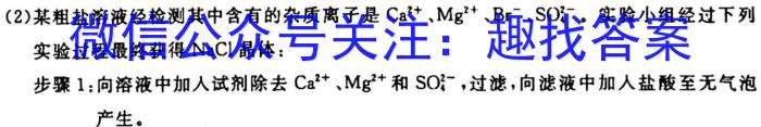 q安徽省2024届灵壁第六初级中学九年级素质检测一化学