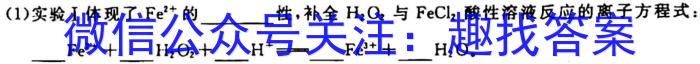 q河南省2023-2024学年七年级上学期阶段性评价卷一化学
