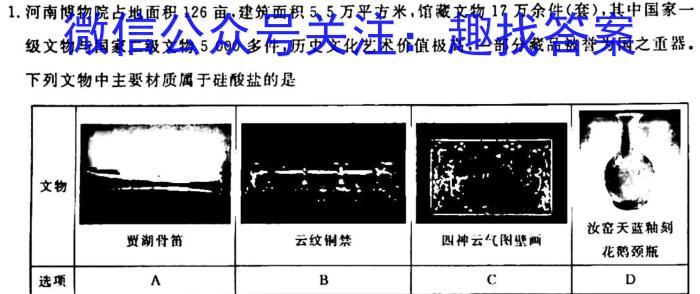 q中原名校2023-2024学年质量考评卷（一）化学