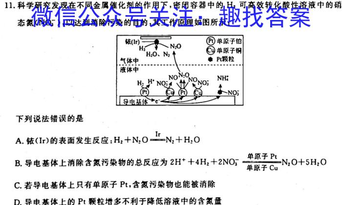 q九师联盟2023-2024学年高三10月质量检测（L）化学