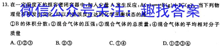 q江西省九江市2024届九年级教学质量检测（一）化学