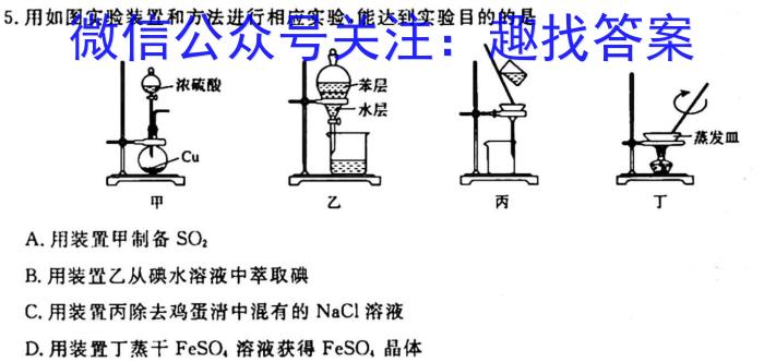 q学科网2024届高三11月大联考(新课标卷)化学