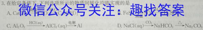 q河北省高碑店市2023-2024学年度第一学期第一阶段性教学质量监测（初二）化学