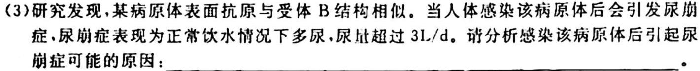 山西省2023-2024学年高二上学期10月月考（242075D）生物