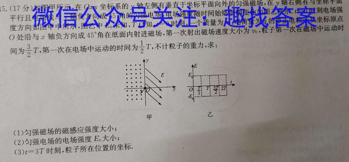 [今日更新]安徽省2023-2024学年高二年级上学期10月阶段检测.物理