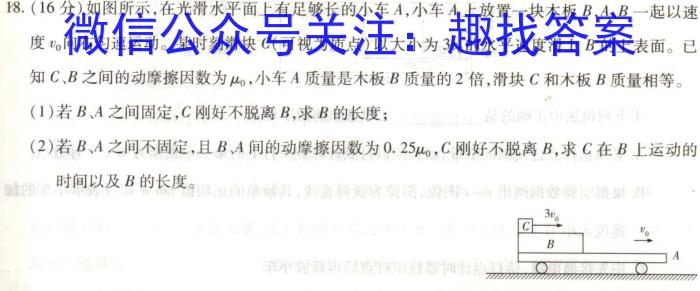 河南省九年级2023-2024学年度综合素养评估（二）【R-PGZX C HEN】物理`