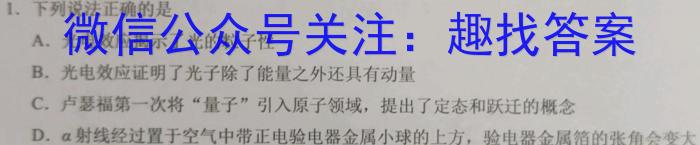 安徽第一卷·2023-2024学年安徽省七年级教学质量检测(一)q物理
