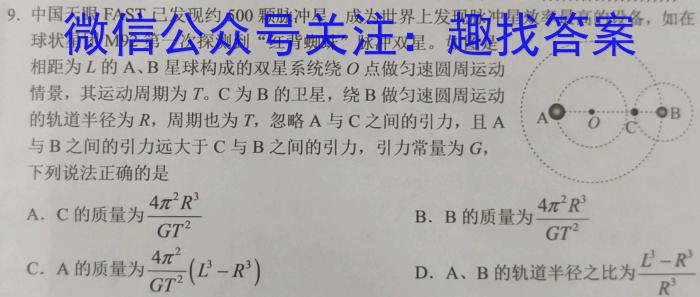 2024届全国名校高三单元检测示范卷(二十)物理`