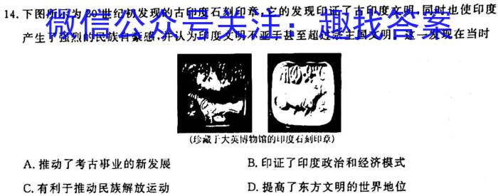湘东九校高三年级2023年11月联考联评历史试卷
