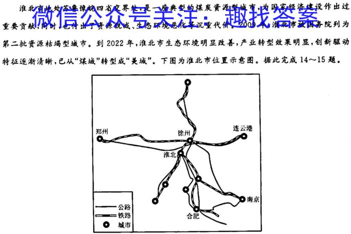 [今日更新]福建省2024年中考模拟示范卷 FJ(12345)地理h