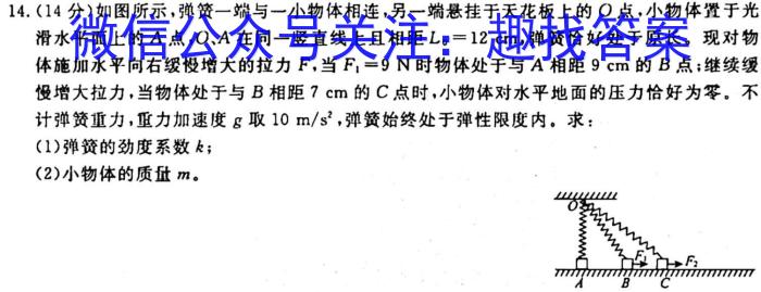 2024届四省八校高三年级上学期10月联考q物理
