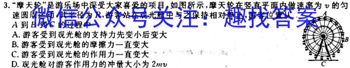 云南师大附中(云南卷)2024届民族中学高三开学考(黑白黑白黑黑白黑)l物理