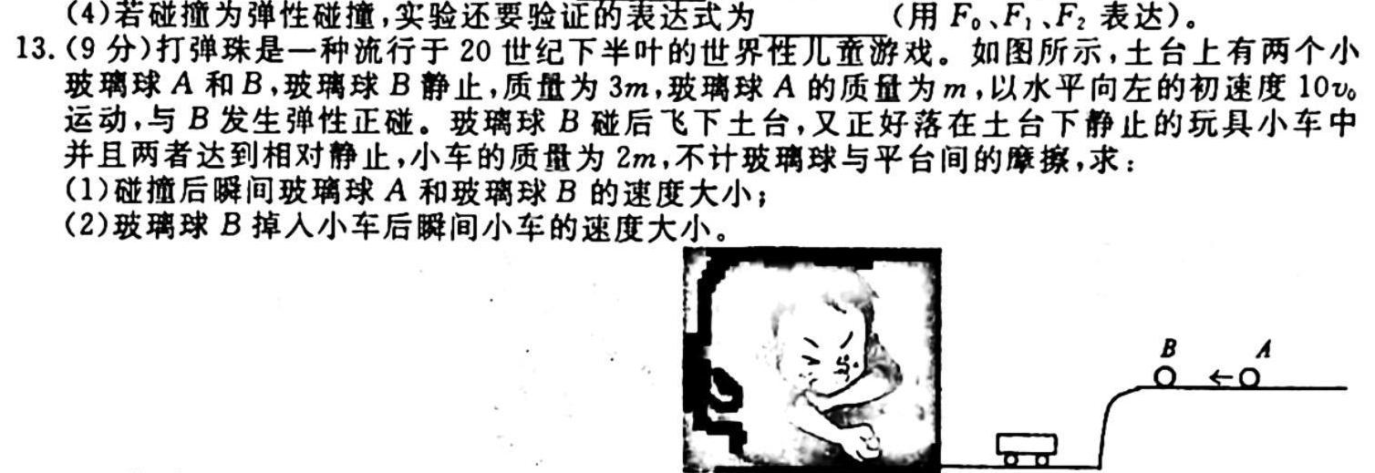 [今日更新]安徽省2023-2024学年度九年级上学期期中调研考试.物理试卷答案