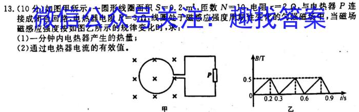 温州市普通高中2024届高三第一次适应性考试（11月）q物理