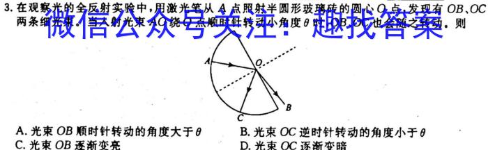 2024届湖南天壹名校联盟高三10月大联考l物理