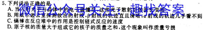 衡水金卷先享题·月考卷 2023-2024学年度上学期高二年级三调考试f物理