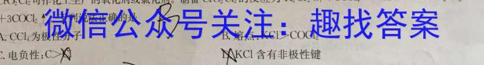 q衡水金卷先享题2023-2024学年度高三一轮复习摸底测试卷摸底卷(福建专版)二化学