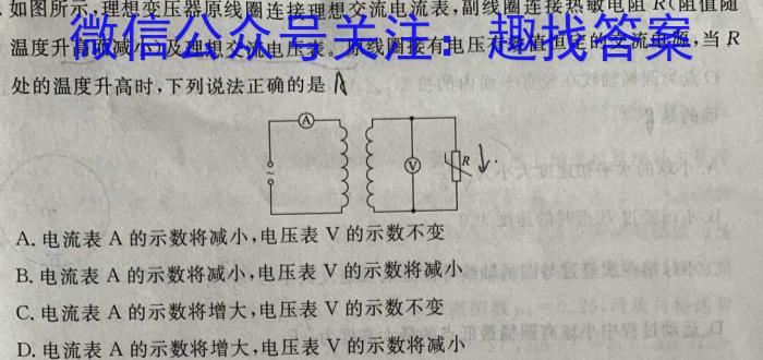 安徽省2023-2024学年度九年级阶段质量检测【R- PGZX D AH⭕】物理`