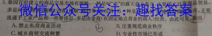 河南省洛阳市强基联盟2023-2024学年高二上学期10月联考历史试卷