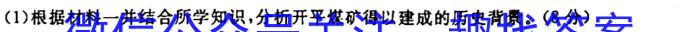 安徽省2023~2024学年度届九年级阶段质量检测 R-PGZX D-AH✰历史