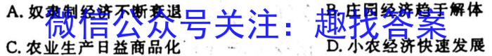 河北九年级2023-20234学年新课标闯关卷（八）HEB历史