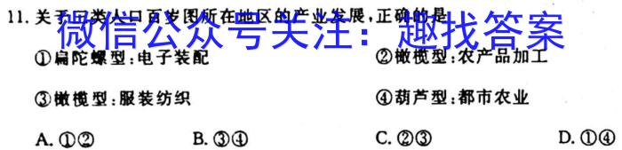 [今日更新]［肇庆一模］肇庆市2024届高中毕业班第一次教学质量检测地理h