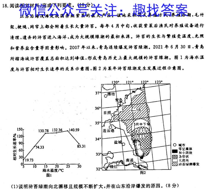 [今日更新][咸阳三模]陕西省咸阳市2024年高考模拟检测(三)3地理h