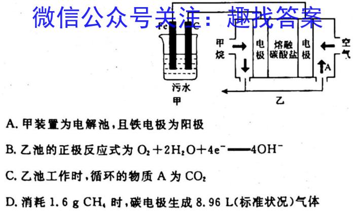 q2024届四川省高三10月联考(⇨⇦)化学