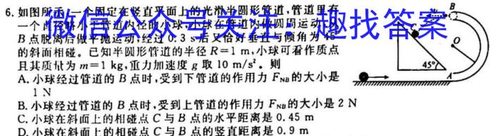 2024届全国名校高三单元检测示范卷(二十)h物理