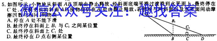 新疆2024届高三试卷10月联考(24-46C)f物理