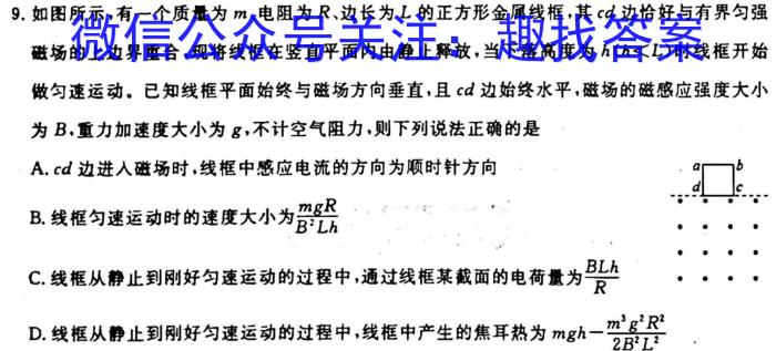 河南省2023-2024学年度第一学期八年级第一次学情分析q物理